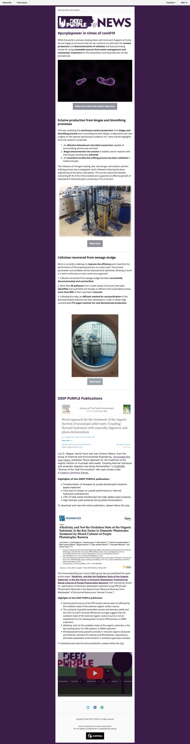 Picture 2. DEEP PURPLE Newsletter