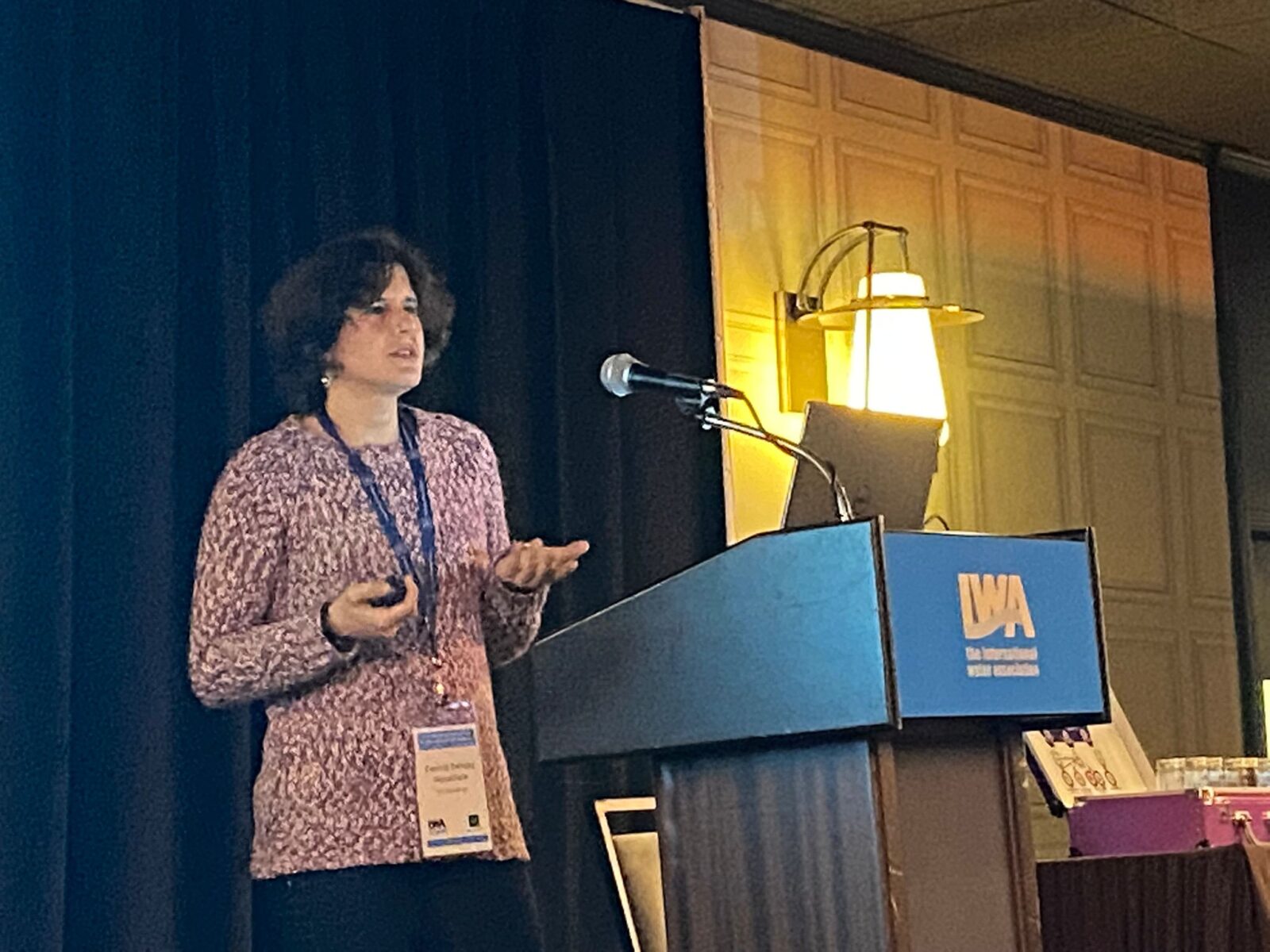 Patricia Zamora Bonachela at the IWA conference